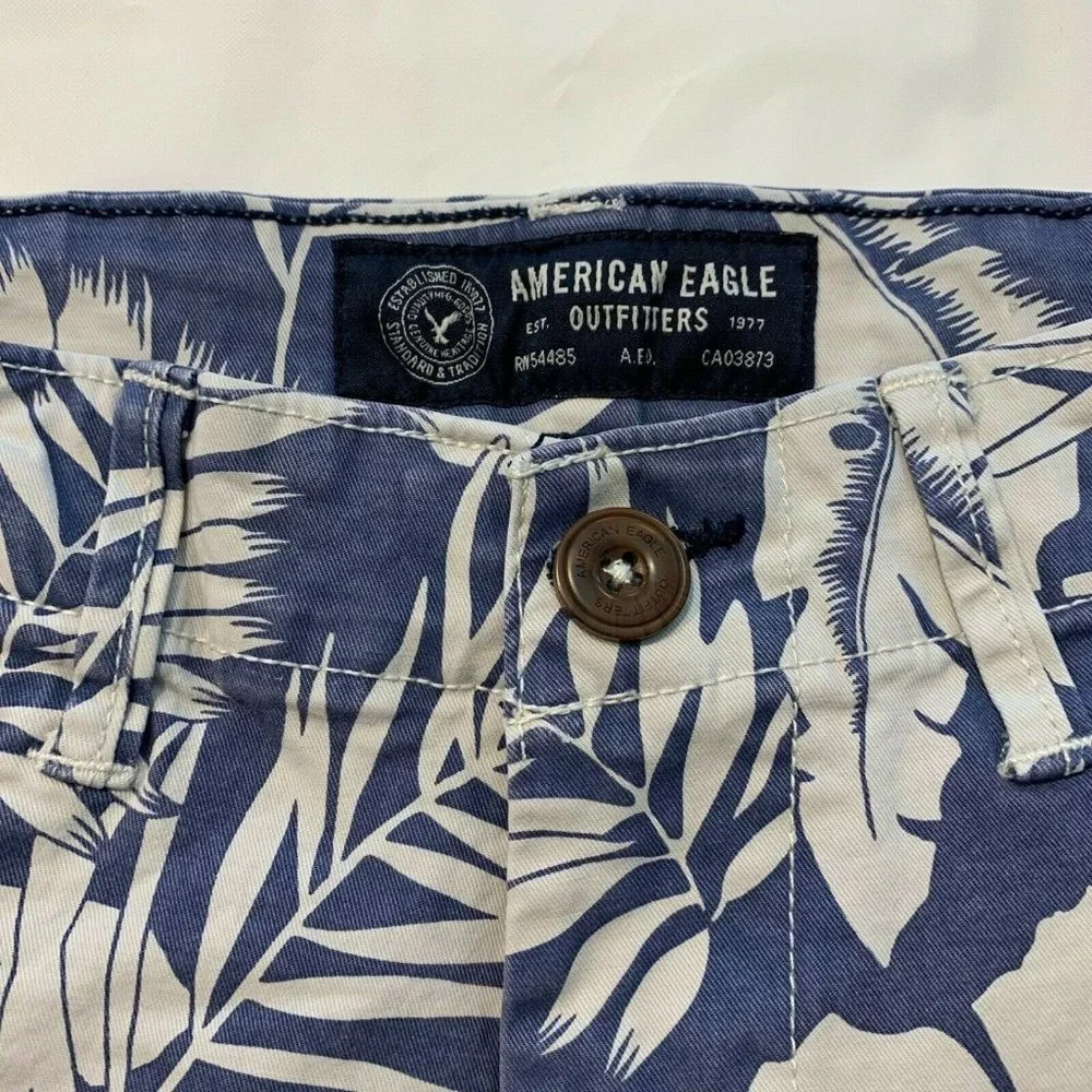 American Eagle PREP Chino Shorts‎ Stretch Tropical